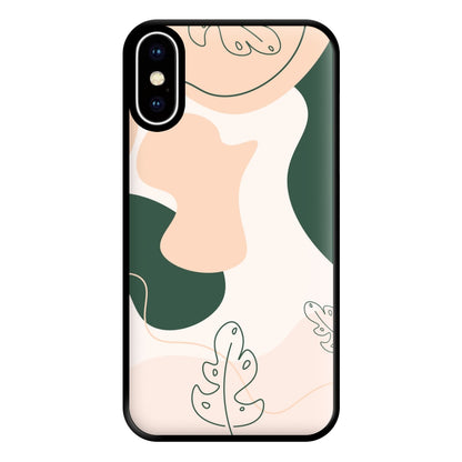 Abstract Leafs - Floral Phone Case for iPhone XS Max