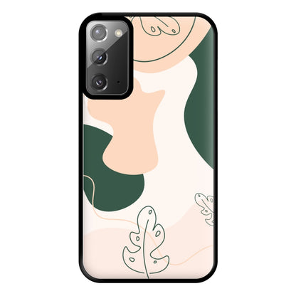 Abstract Leafs - Floral Phone Case for Galaxy Note 20 Ultra