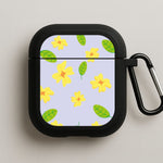 Yellow And Green Pattern - Floral AirPods Case