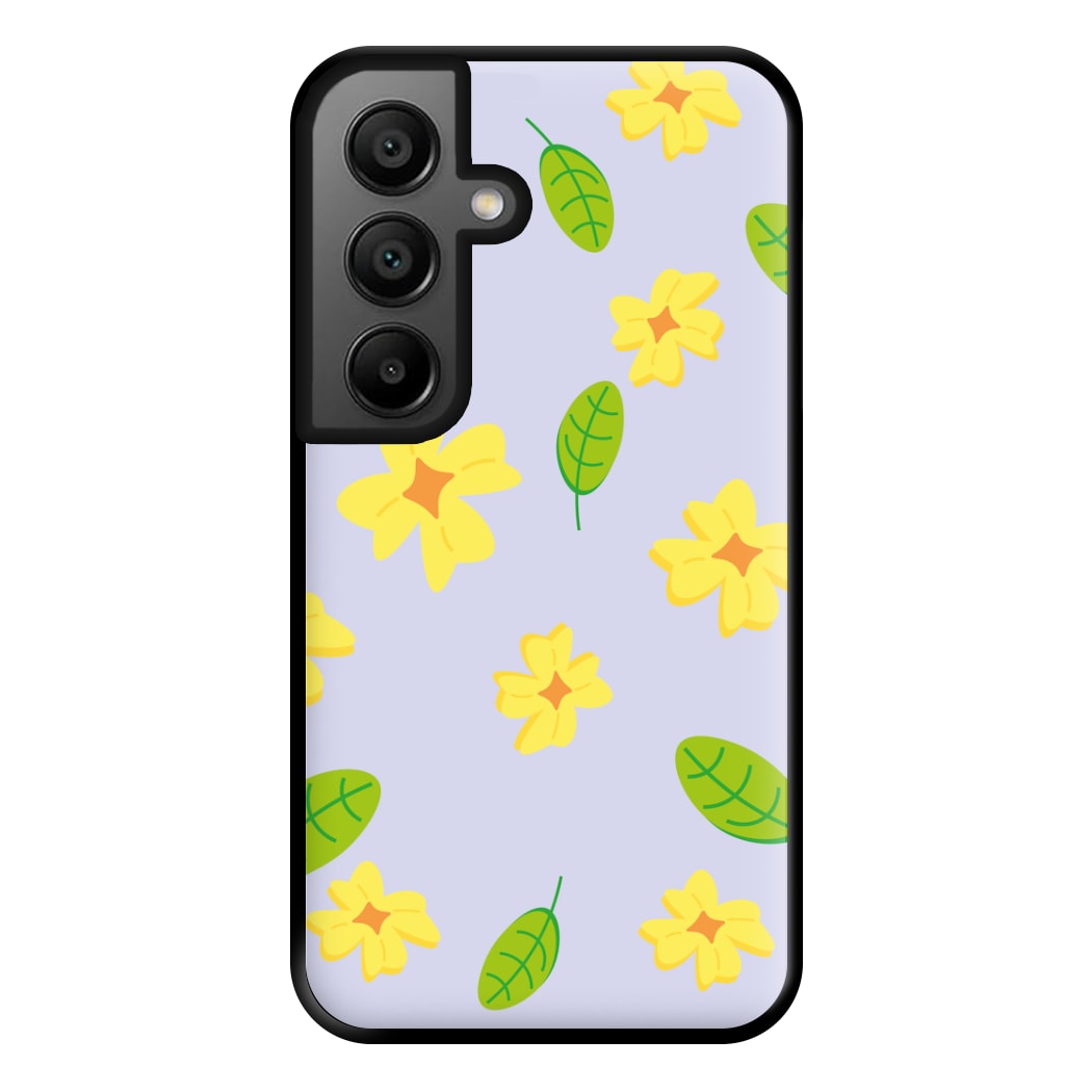 Yellow And Green Pattern - Floral Phone Case for Google Pixel 8