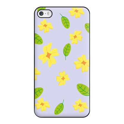 Yellow And Green Pattern - Floral Phone Case for iPhone 5 / 5s / SE 2016