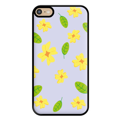 Yellow And Green Pattern - Floral Phone Case for iPhone 6 Plus / 7 Plus / 8 Plus