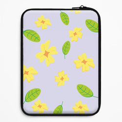 Yellow And Green Pattern - Floral Universal Laptop Sleeve