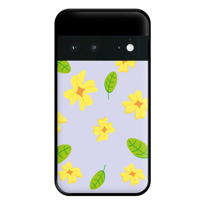 Yellow And Green Pattern - Floral Phone Case for Google Pixel 6a