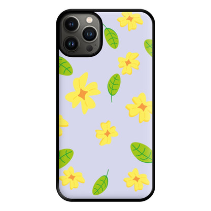 Yellow And Green Pattern - Floral Phone Case for iPhone 13