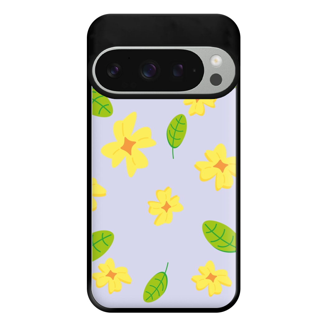 Yellow And Green Pattern - Floral Phone Case for Google Pixel 9 Pro XL