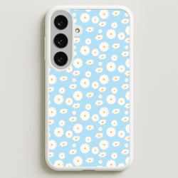 Blue Daisies - Floral Phone Case for Galaxy S25FE