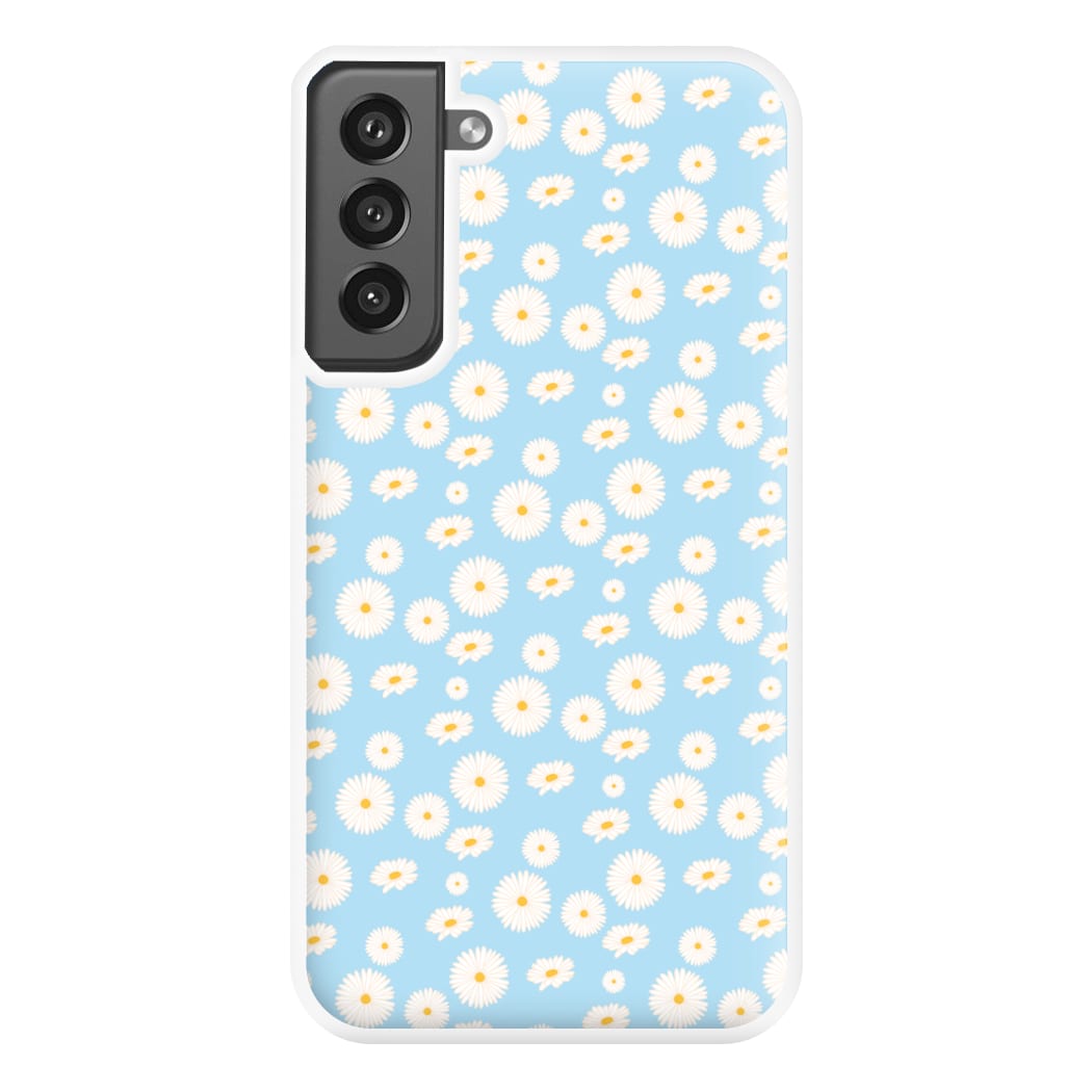 Blue Daisies - Floral Phone Case for Galaxy S21FE