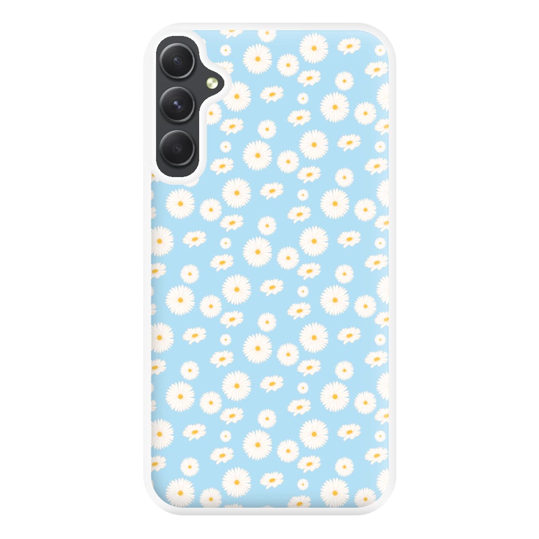 Blue Daisies - Floral Phone Case for Galaxy A34