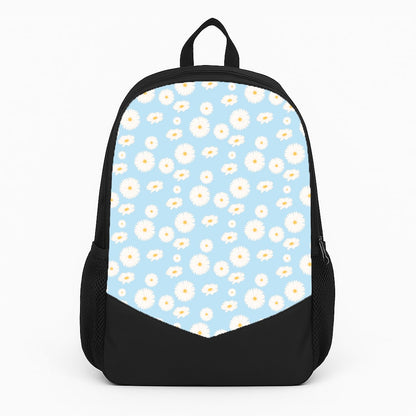 Blue Daisies - Floral Large Backpack