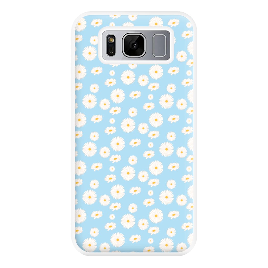 Blue Daisies - Floral Phone Case for Galaxy S8 Plus