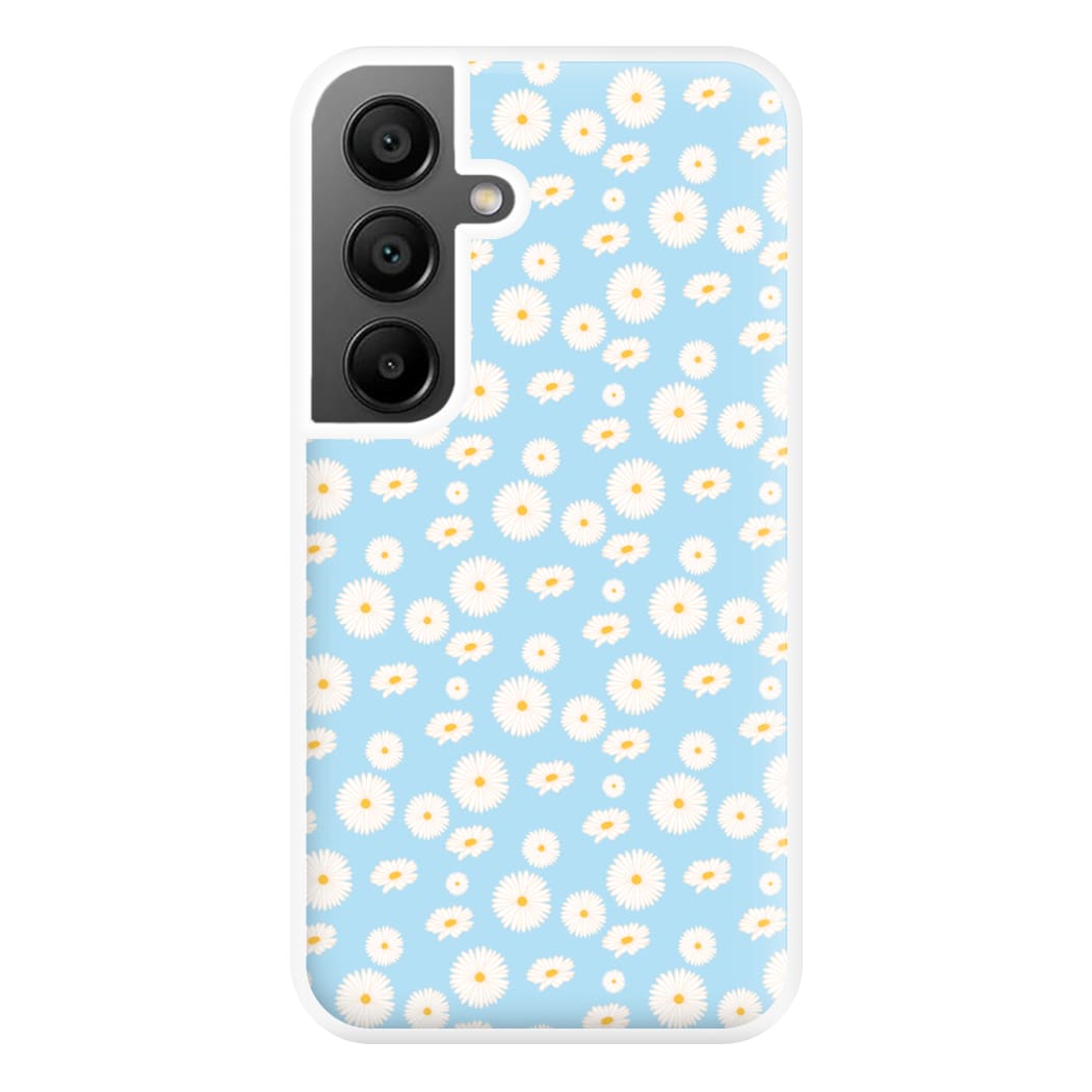 Blue Daisies - Floral Phone Case for Galaxy A55