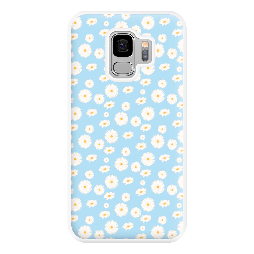 Blue Daisies - Floral Phone Case for Galaxy S9 Plus