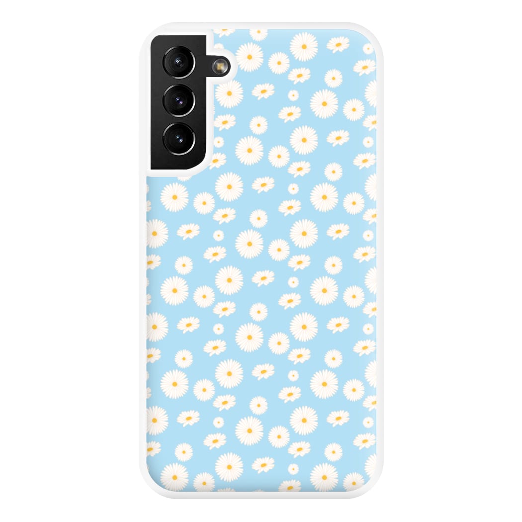 Blue Daisies - Floral Phone Case for Galaxy S21 Plus