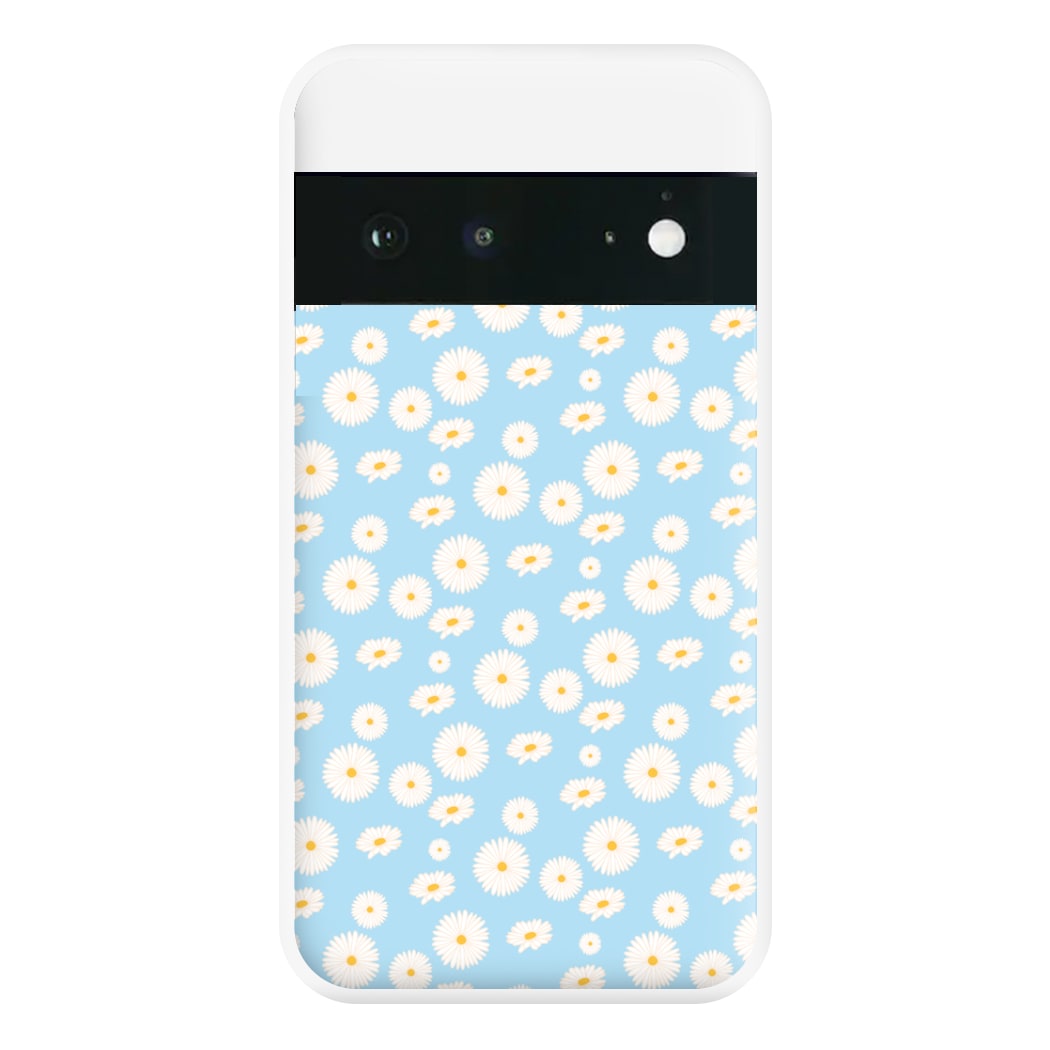 Blue Daisies - Floral Phone Case for Google Pixel 6a