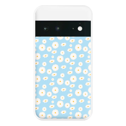 Blue Daisies - Floral Phone Case for Google Pixel 6a