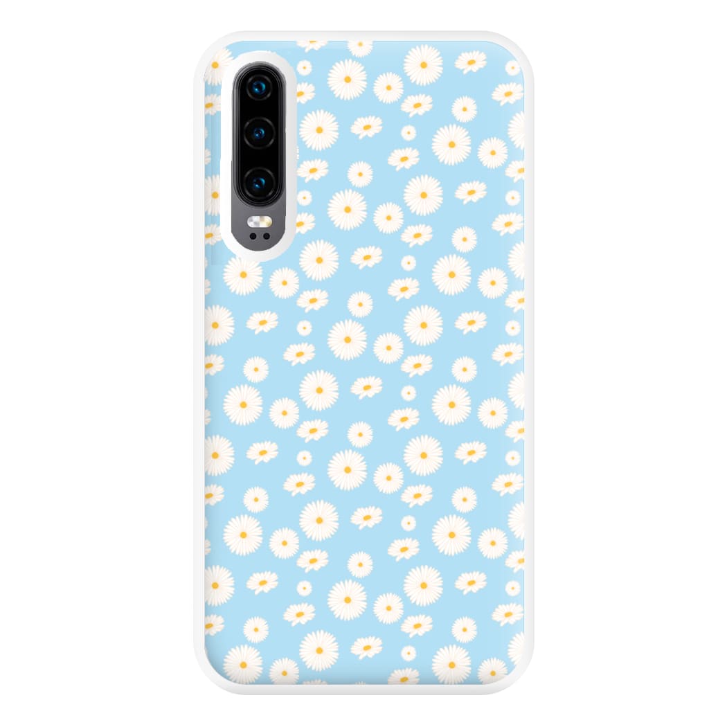 Blue Daisies - Floral Phone Case for Huawei P30