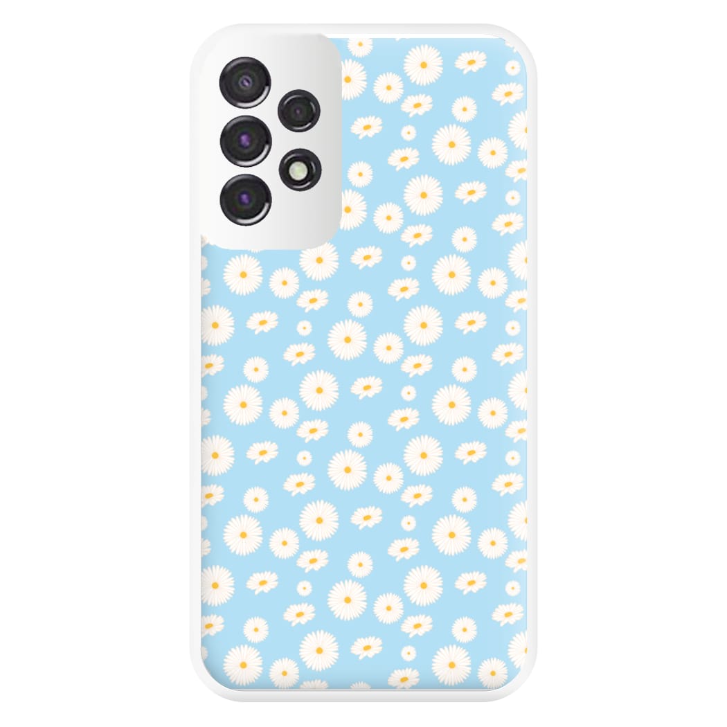 Blue Daisies - Floral Phone Case for Galaxy A53