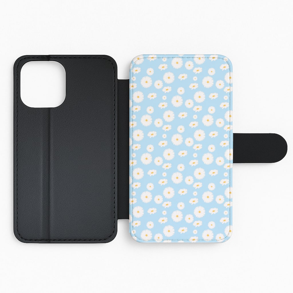 Blue Daisies - Floral Flip Phone Case