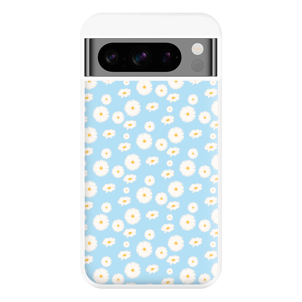 Blue Daisies - Floral Phone Case for Google Pixel 8 Pro