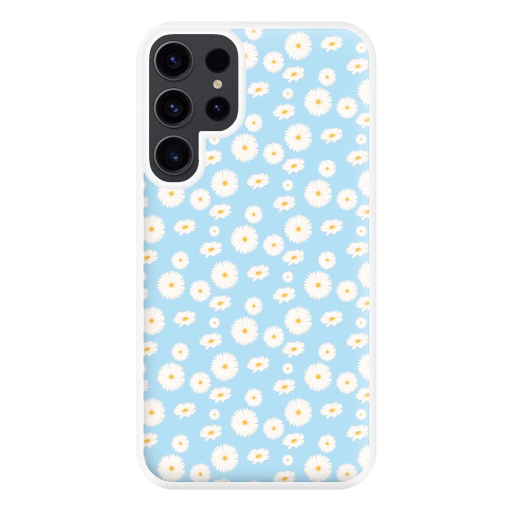 Blue Daisies - Floral Phone Case for Galaxy S23 Ultra