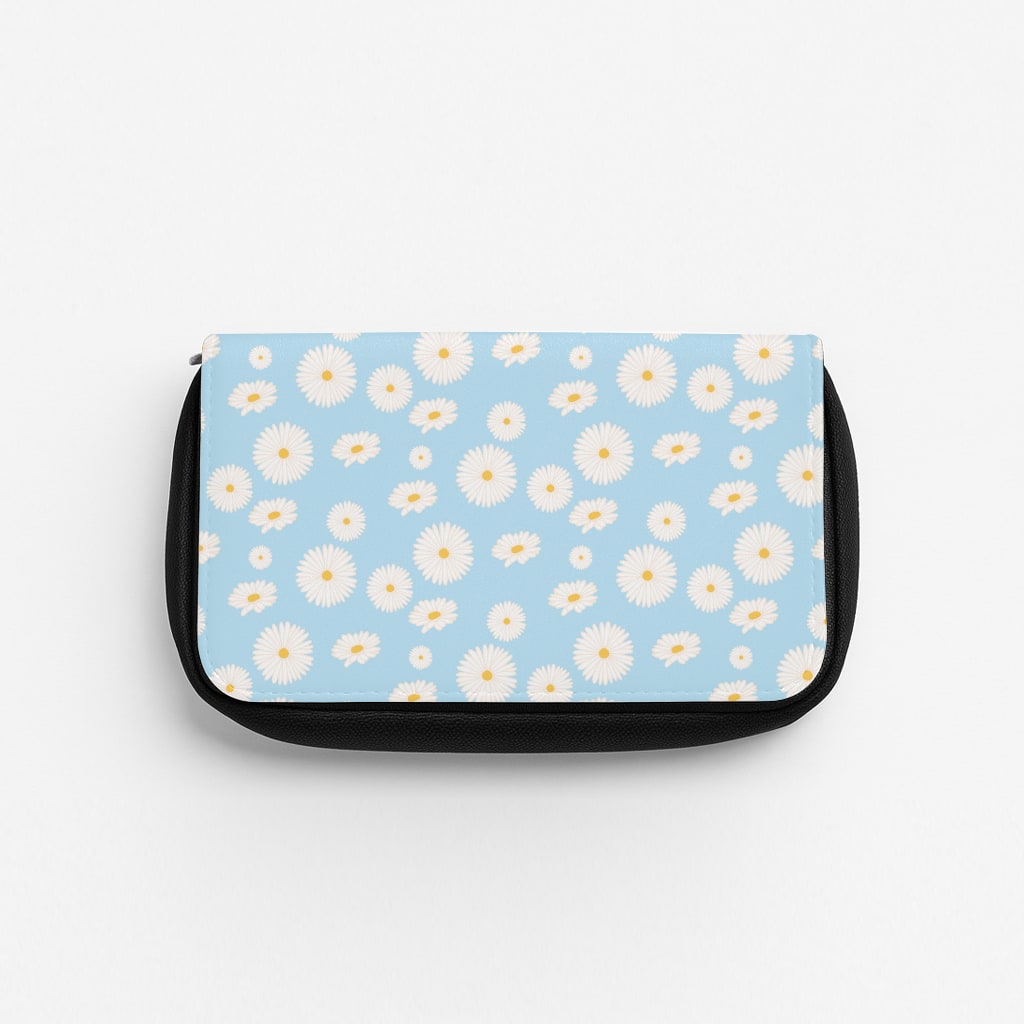 Blue Daisies - Floral Pencil Case