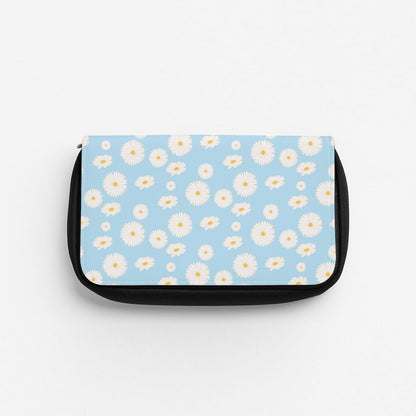 Blue Daisies - Floral Pencil Case