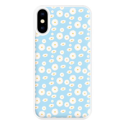 Blue Daisies - Floral Phone Case for iPhone XS Max