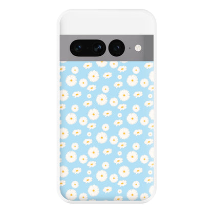 Blue Daisies - Floral Phone Case for Google Pixel 7 Pro