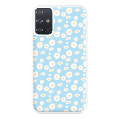 Blue Daisies - Floral Phone Case for Galaxy A71