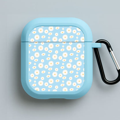 Blue Daisies - Floral Blue AirPods Case