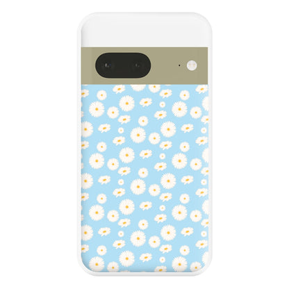 Blue Daisies - Floral Phone Case for Google Pixel 7a