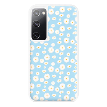 Blue Daisies - Floral Phone Case for Galaxy S20