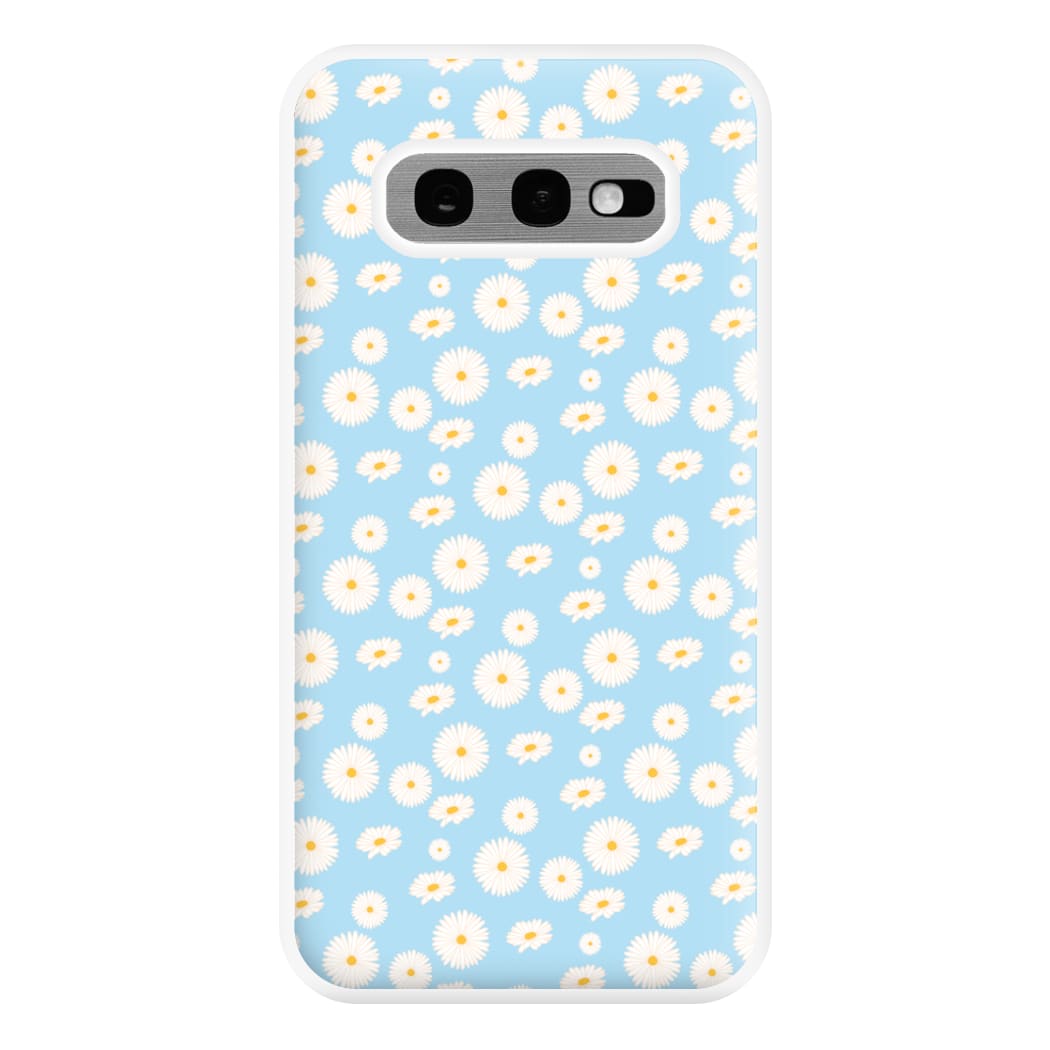 Blue Daisies - Floral Phone Case for Galaxy S10e