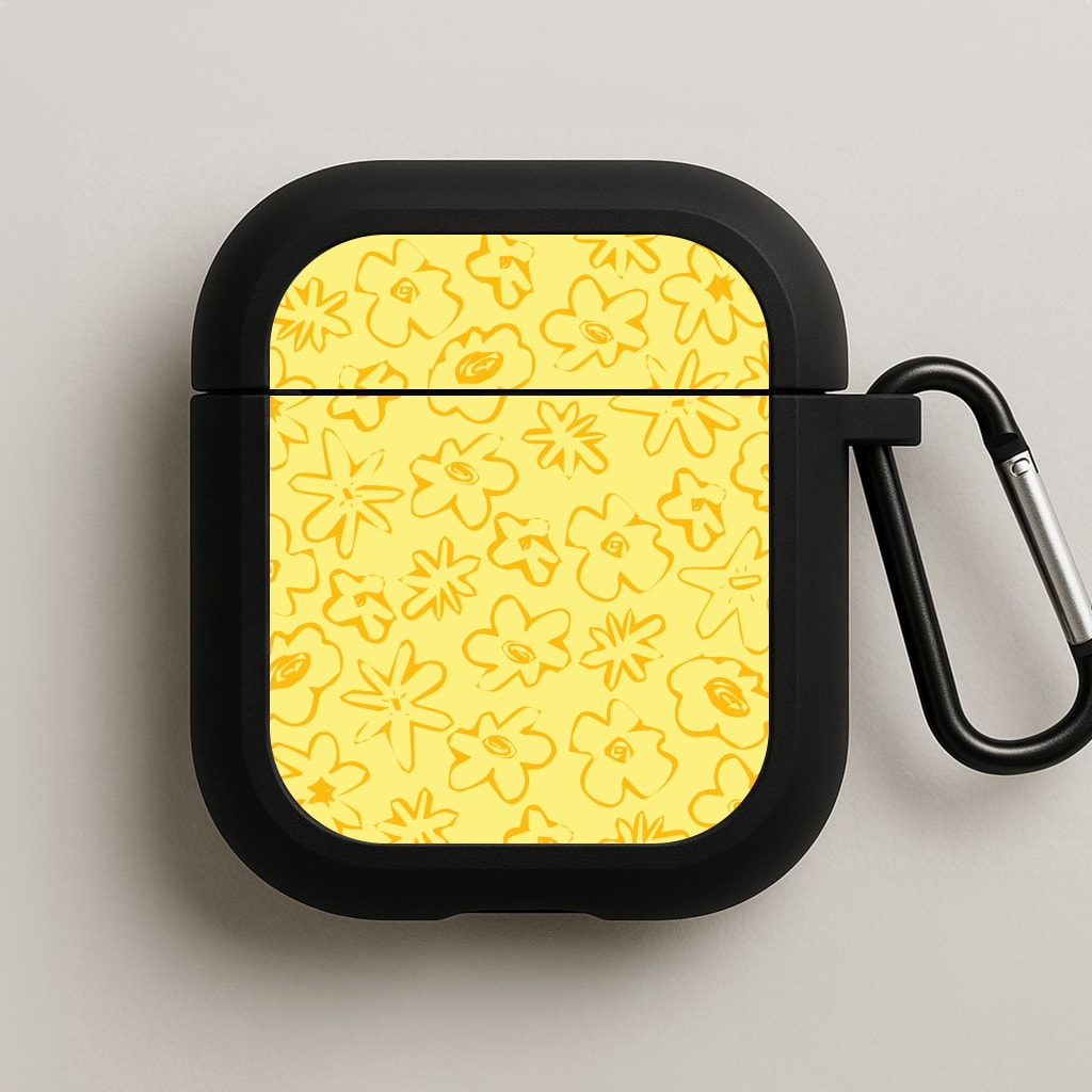 Yellow And Orange - Floral Patterns AirPods Case
