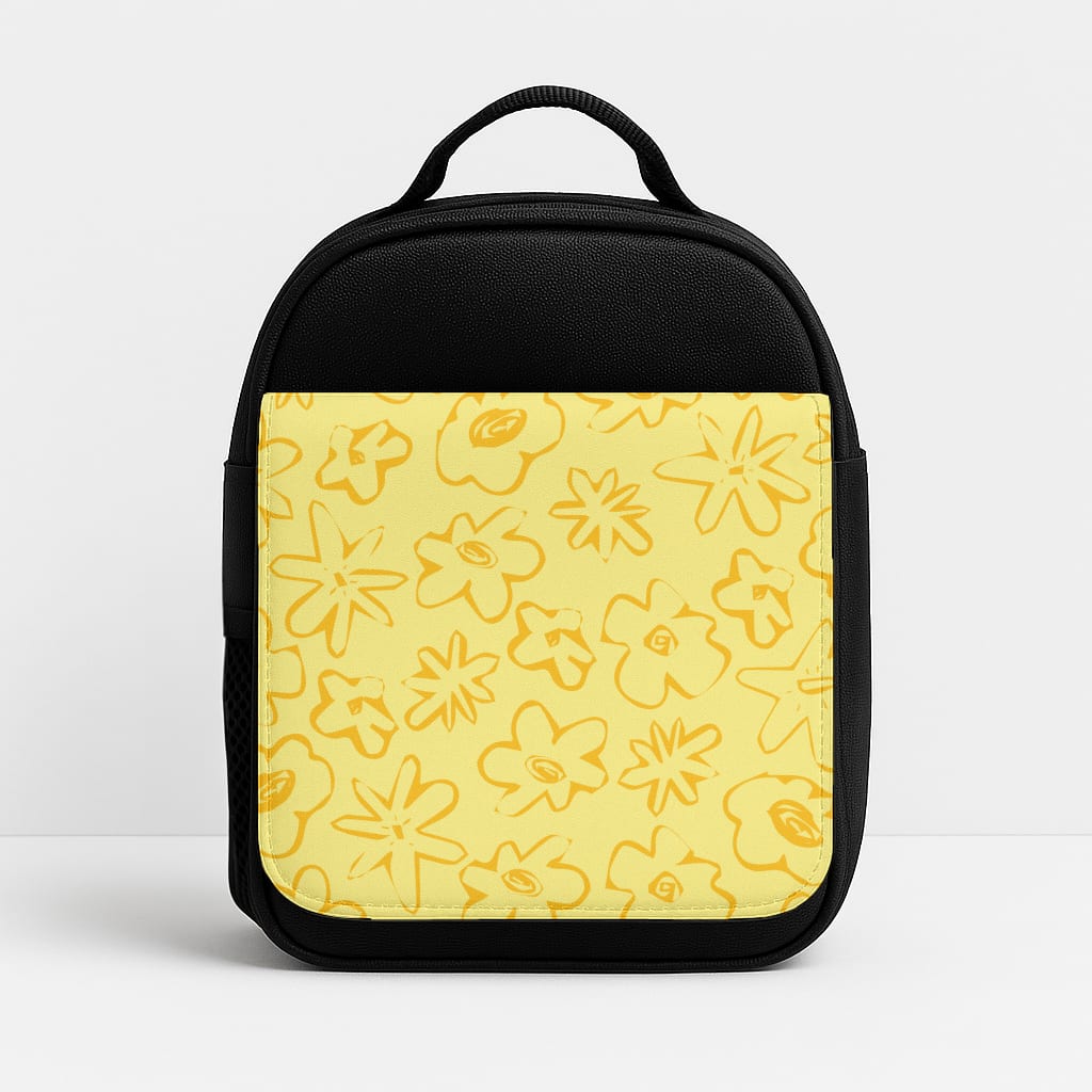 Yellow And Orange - Floral Patterns Insulated Lunchbox