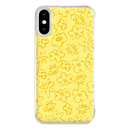 Yellow And Orange - Floral Patterns Phone Case for iPhone XS Max