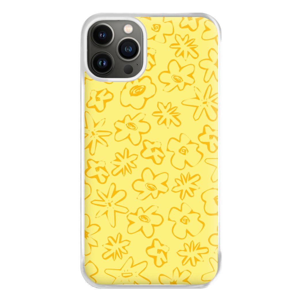 Yellow And Orange - Floral Patterns Phone Case for iPhone 13