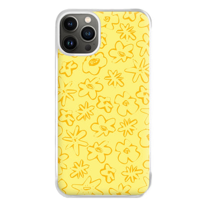 Yellow And Orange - Floral Patterns Phone Case for iPhone 13