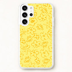 Yellow And Orange - Floral Patterns Phone Case for Galaxy S26 Ultra