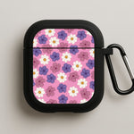 Pink, Purple And White Flowers - Floral Patterns AirPods Case