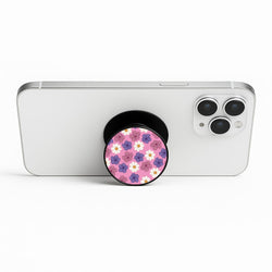 Pink, Purple And White Flowers - Floral Patterns Phone Stand