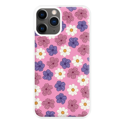 Pink, Purple And White Flowers - Floral Patterns Phone Case for iPhone 12 Pro Max