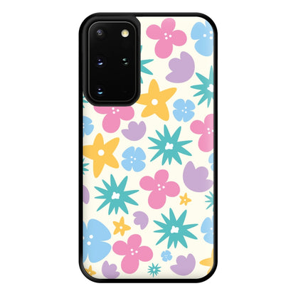 Playful Flowers - Floral Patterns Phone Case for Galaxy S20 Plus