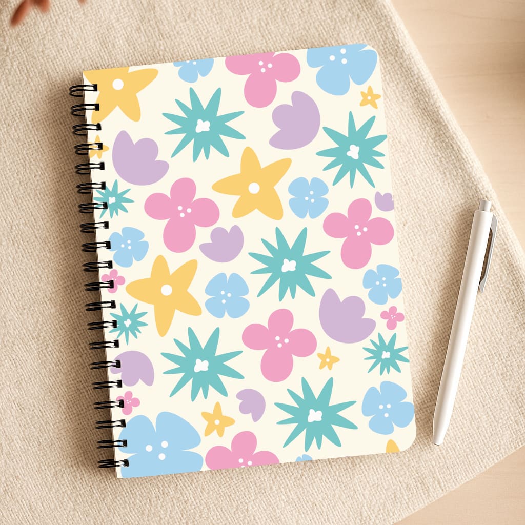 Playful Flowers - Floral Patterns Notepad