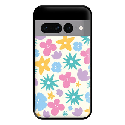 Playful Flowers - Floral Patterns Phone Case for Google Pixel 7 Pro