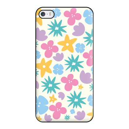 Playful Flowers - Floral Patterns Phone Case for iPhone 5 / 5s / SE 2016