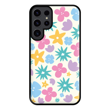 Playful Flowers - Floral Patterns Phone Case for Galaxy S23 Ultra