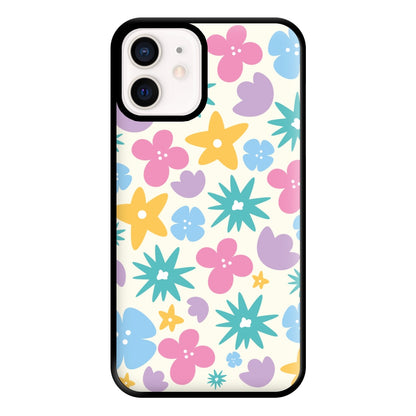 Playful Flowers - Floral Patterns Phone Case for iPhone 12 Mini