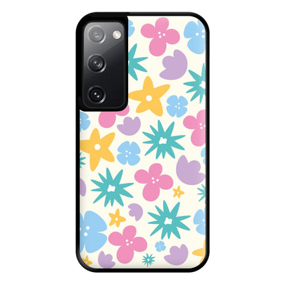 Playful Flowers - Floral Patterns Phone Case for Galaxy S20